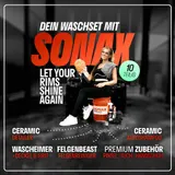 Autowäsche Set Profi Autopflege 20L Eimer SONAX Detailer Felgenbeast Bürste – Bild 2