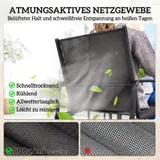 Outsunny Gartenmöbel Set Sitzgruppe Tisch mit 6 Atmungsaktiven Stühlen – Bild 7