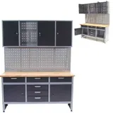 Werkstatt Combi-Set Werkbank 06277 Werkzeugschrank + Werkzeugwand 06278 Lochwand – Bild 1