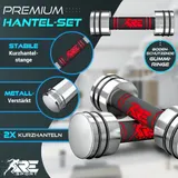 RE:SPORT® 2er Hanteln Set Stahl Hantel Kurzhantel Fitness Kurzhanteln Hantelset – Bild 5