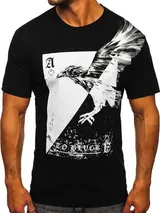 T-Shirt Tee Rundhals Kurzarm Casual Classic Men Sport Aufdruck Herren BOLF Motiv – Bild 1