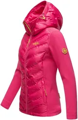 Navahoo Damen Fleece Hybrid Jacke Wanderjacke Kapuzenjacke Trekkingjacke B852 – Bild 3