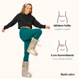 Bellivalini Damen Thermohose Mit Fußschlaufe Baumwolle Winter Gefüttert Leggings – Bild 3