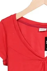 Esprit T-Shirt Damen Shirt Kurzärmliges Oberteil Gr. S Baumwolle Rot #zjxckd6 – Bild 2