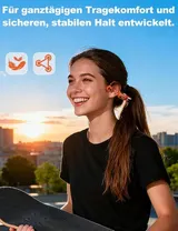 Kimhost Knochenschall Kopfhörer Bluetooth 32GB MP3 Wasserdicht Schwimmkopfhörer – Bild 7