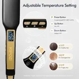KIPOZI Glätteisen Professionelle 45mm Breite Nano Titanplatten Haarglätter LCD – Bild 10