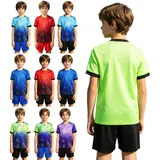 Jungen T-Shirt- Und Shorts-Set Ausbildung Sport Trainingsset Fußballkostüm – Bild 10