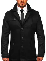 Wintermantel Mantel Winterjacke Sakko Stehkragen Men Mix Herren BOLF 4D4 Classic – Bild 1