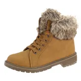 Damen Boots Stiefeletten Stiefel Schnür-Booty Winterstiefel Gefütterte Schuhe – Bild 1
