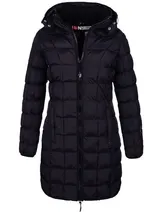 Geographical Norway Damen Winter Jacke FVSC Mantel Parka Steppjacke lange Kapuze – Bild 1