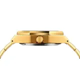 Automatik Uhr vergoldet Vintage Look Armbanduhr 41 mm skelettiert mit Box – Bild 7