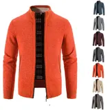 Herren Strickjacke Cardigan Pullover Sweatshirt Reißverschluss Winter Warm Jacke – Bild 7
