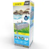 Pool 400x200x100cm  Komplettset Frame Gartenpool Aufstellpool Leiter Filterpumpe – Bild 2