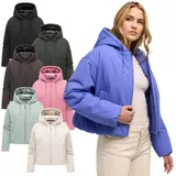Navahoo Damen Winterjacke Winter Herbst Jacke kurz warm gefüttert Kapuze N139 – Bild 9
