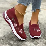 Damen Sneaker Slip On Schlupfschuhe Freizeit Laufschuhe Turnschuhe Sportschuhe – Bild 1
