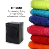 Wäschetrockner Ablufttrockner 50cm Frontlader 1020W Timer 3kg Kapazität schwarz – Bild 4