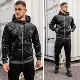 Jogginganzug Trainingsanzug Sweatshirt Laufhose Unifarben Men Herren BOLF Basic – Bild 6