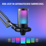 FIFINE USB Mikrofon PC Gaming mit Arm, Shock Mount für Streaming Podcast Studio – Bild 5