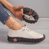 Damensneaker Sportschuhe Sneaker Freizeit Lederschuhe Turnschuhe Bequeme Schuhe – Bild 8