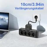 4 Fach EU Steckdose Mehrfachstecker Steckdosenleiste Adapter Mit USB DHL 2-3Tage – Bild 11
