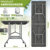 tillvex® Gartentisch 220 cm Buffettisch klappbar Klapptisch Campingtisch Garten – Bild 2