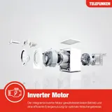 Telefunken Waschmaschine 7 kg Frontlader 1400 U/Min. 7kg AquaStop Inverter Motor – Bild 4