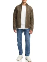 Indicode Herren Strickjacke INFilion-Cardigan Strick Reißverschluss Stehkragen – Bild 6
