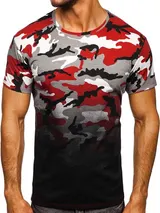 T-Shirt Tee Kurzarm Rundhals Classic Party Camo Army Sport Herren Mix BOLF Motiv – Bild 1