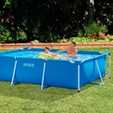 Intex 28272 Schwimmbad 300x200x75cm Schwimmbecken Familienpool Rechteck Frame – Bild 7