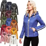 Navahoo Damen Jacke Steppjacke Übergangsjacke gesteppt Frühling Kapuze NEU B811 – Bild 6