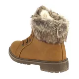 Damen Boots Stiefeletten Stiefel Schnür-Booty Winterstiefel Gefütterte Schuhe – Bild 3