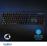 Nedis Mechanische Gaming-Tastatur DE-US-ND Layout mit LED-Beleuchtung Schwarz – Bild 8