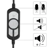 Hama Over Ear Stereo Headset HS-USB300 2m Kabel Mikrofon USB PC Office Kopfhörer – Bild 5