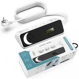 Steckdosenleiste 3-Fach mit USB Mehrfachsteckdose mit Flachstecker und Schalter – Bild 5