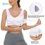 Damen Spitzen Bustier BH Nahtlos Komfort BH Ohne Bügel Push Up Schwarz Gr. XL – Bild 4