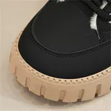 Damen Winter Schneeschuhe Warm Stiefel Flache Boots Stiefeletten Winter Schuhe – Bild 10