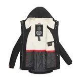 Marikoo Damen Herbst Winter Jacke Teddyfell gefüttert Winterjacke Kapuze B802 – Bild 8