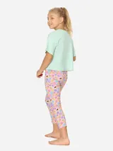 Merry Style Mädchen Capri Leggings 3/4 Sport Training Fitness Baumwolle 110-158 – Bild 5