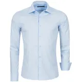 Hemd Herren Slim Fit Business Freizeit Hochzeit Shirt Bügelleicht Hemden Langarm – Bild 1