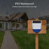 Solarbetriebener WLAN-Außenalarm Mit Bluetooth 5.0 IPX5 Wasserdicht Echtz P1G1 – Bild 4