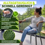 tillvex® Gartenstühle Wetterfest Gartensessel Set Gartenstuhl Gartenmöbel Balkon – Bild 5