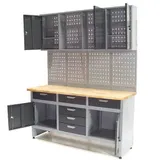 Werkstatt Combi-Set Werkbank 06277 Werkzeugschrank + Werkzeugwand 06278 Lochwand – Bild 6
