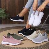Damen Slip On Sneakers Sportschuhe Turnschuhe Laufschuhe Freizeit Running Shoes – Bild 8