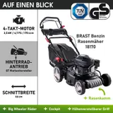 BRAST Rasenmäher Benzin 3,5kW (4,7PS) | 46cm Schnittbreite | 18170 – Bild 6