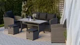 Gartenmöbel Set GENOVA Gartensitzgruppe aus Polyrattan – Bild 3