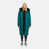 Marikoo Damen Winter Steppjacke Stepp Jacke lang warm Mantel Parker B979 NEU – Bild 2