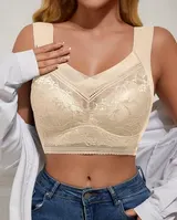 [6 Farben] Damen Spitzen BH mit Schale ohne Bügel Bustier Komfort Push Up Sexy ♥ – Bild 4