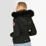 Navahoo warme Damen Winter Jacke Parka Mantel Stepp Kurzjacke gefüttert NEU B301 – Bild 3