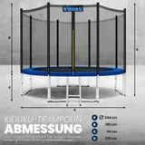 KIDUKU® Trampolin Gartentrampolin Kindertrampolin Outdoor Komplettset Netz Set – Bild 7