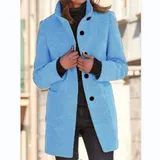 Damen Wollmantel Winterjacke Wolloptik Parka Dufflecoat Lady Mantel Coat Top – Bild 11